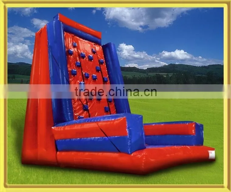 commercial outdoor inflatable rock climbing walls