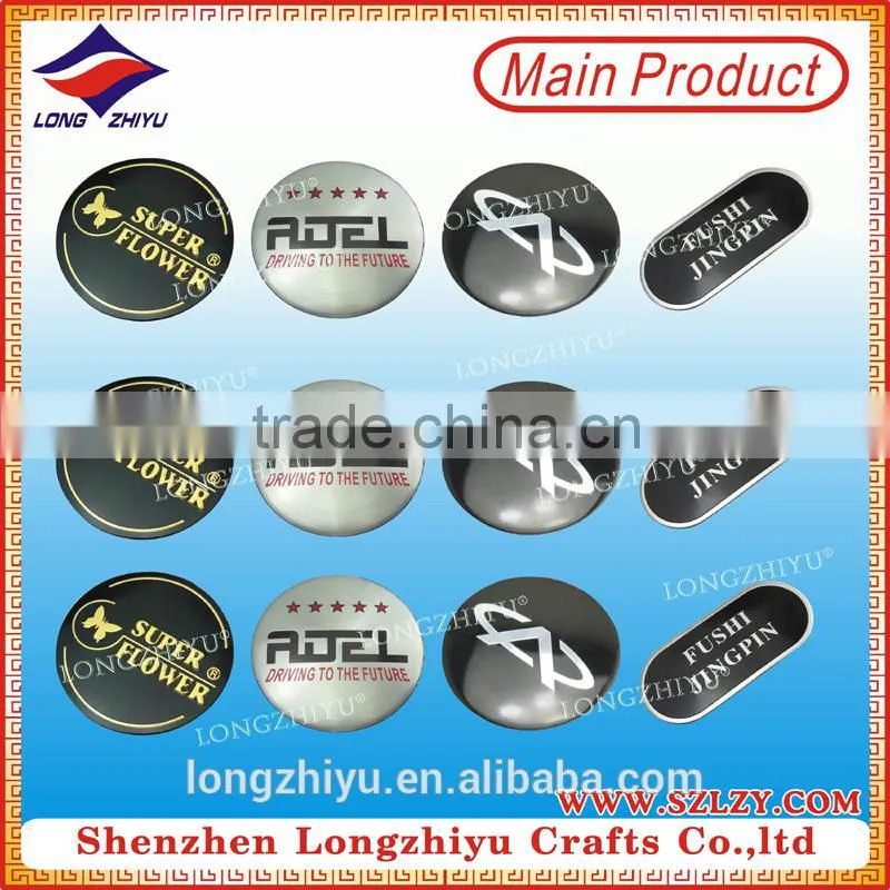 Die-cast metal label for plastic nameplate engraving machine electric motor nameplate