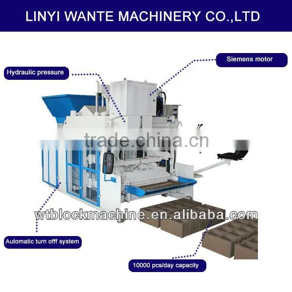 WT10-15 big movable block machine for tunisia