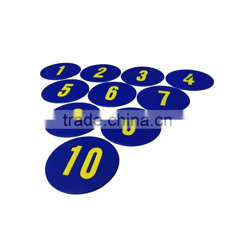 2016 HOT SELLIING PVC MARK MAT WITH NUMBERS
