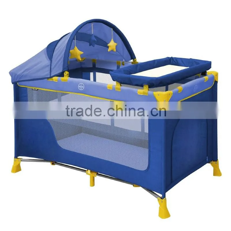 European standard baby playpen luxury baby folding playpen travel cot