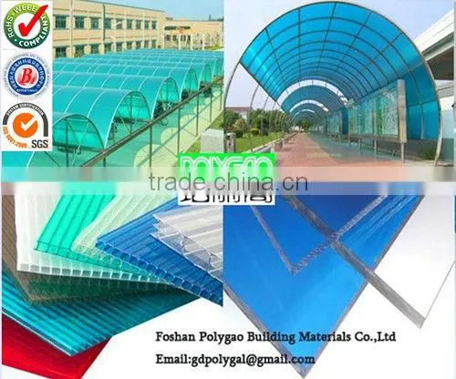 10 years good quality of polycarbonate honeycomb sheet