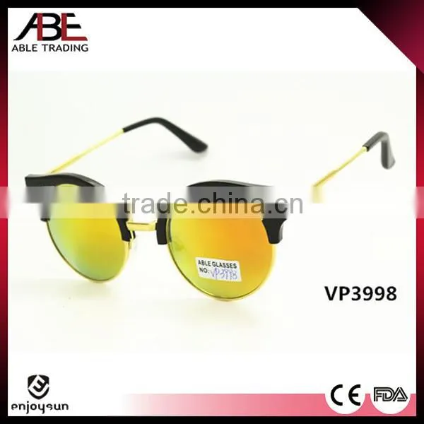Wood Legs Fashion Sunglasses metal combination