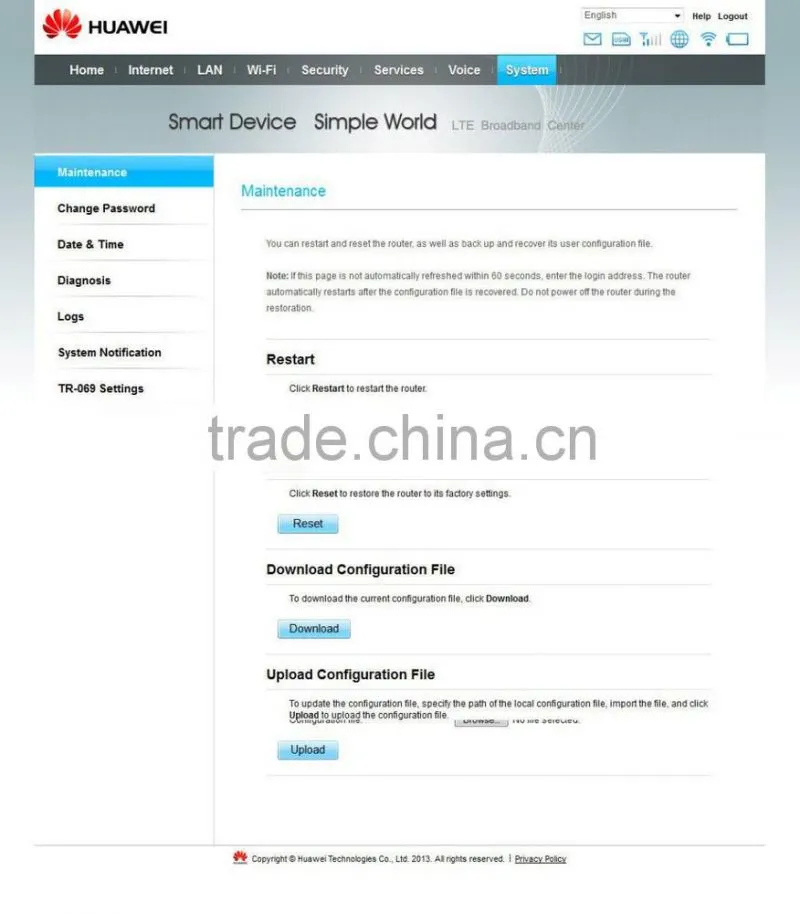 Huawei E5172s-22 LTE FDD800/900/1800/2100/2600Mhz TDD2600Mhz Wireless Gateway Router
