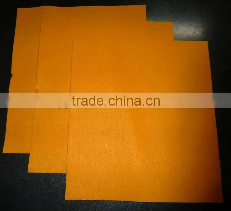 Orange super absorbent germany nonwoven cleaning cloth (NEEDLE PUNCHED NONWOVENS, 80%viscose, 20%polyester)