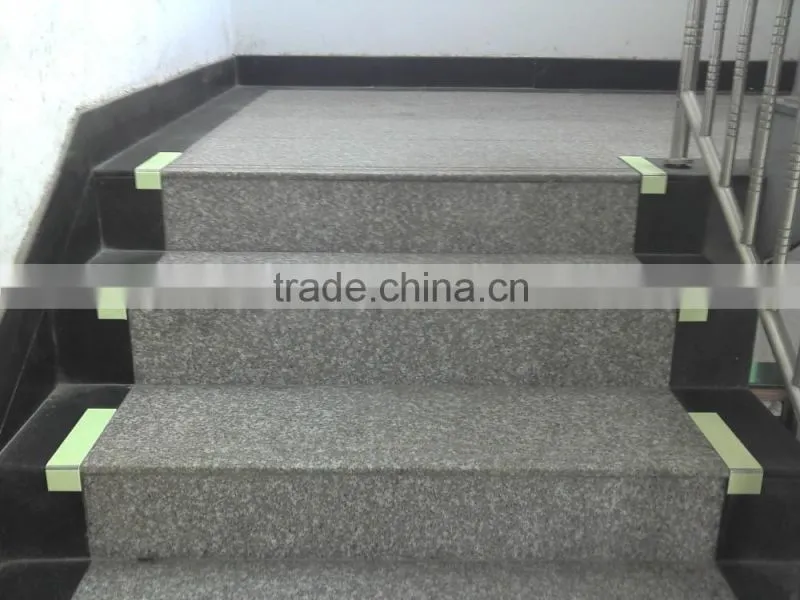 photoluminescent aluminum stair nosing/glow step nosing/glow stair strips