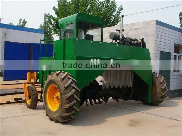 Solid waste composting equipment,Self-crawler compost mixer machine M3600 price
