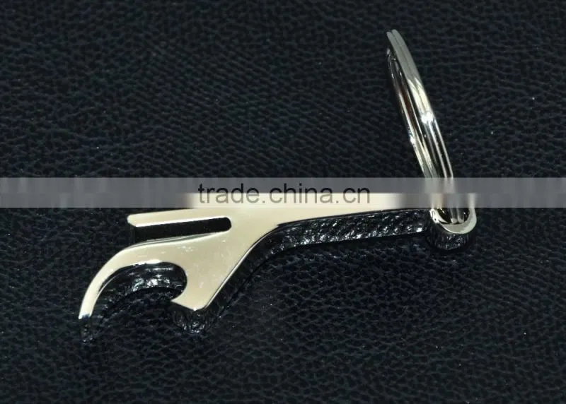 Promotional high quality custom metal bottle opener keychain