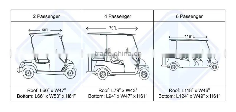 OEM material and size golf cart enclosures golf cart cover