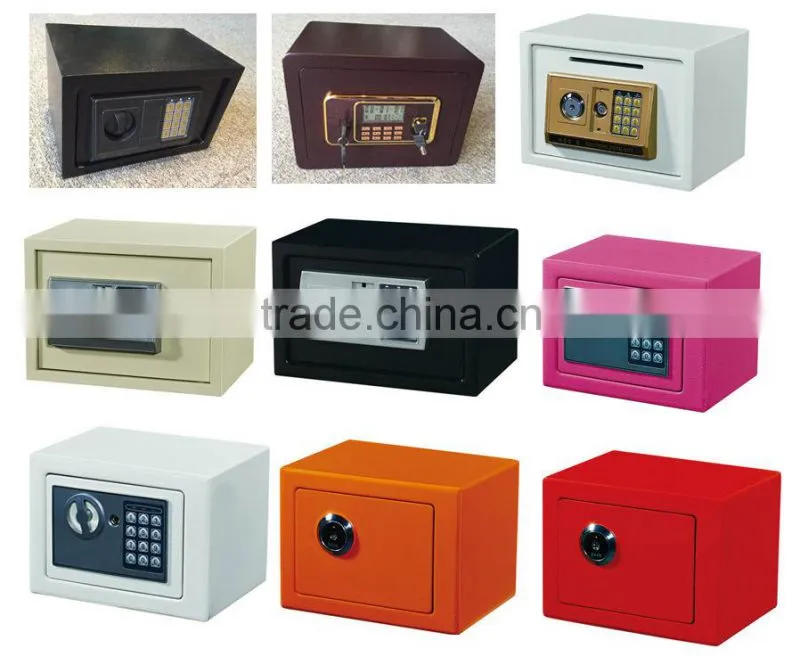 New design Solid steel structure digital mini hotel safe box