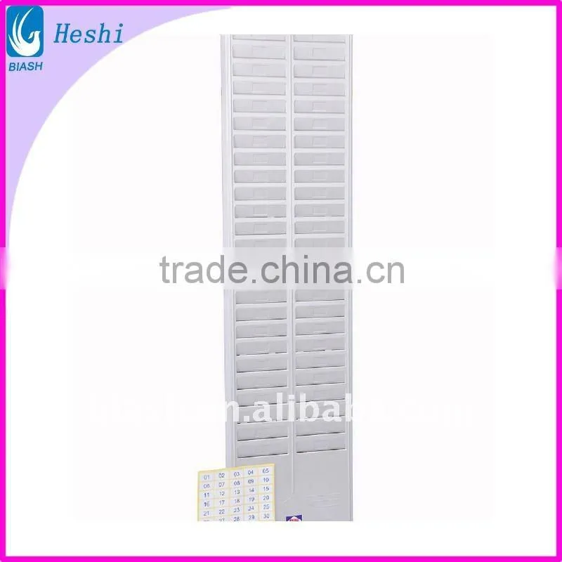 20 slot plastic time recorder card rack