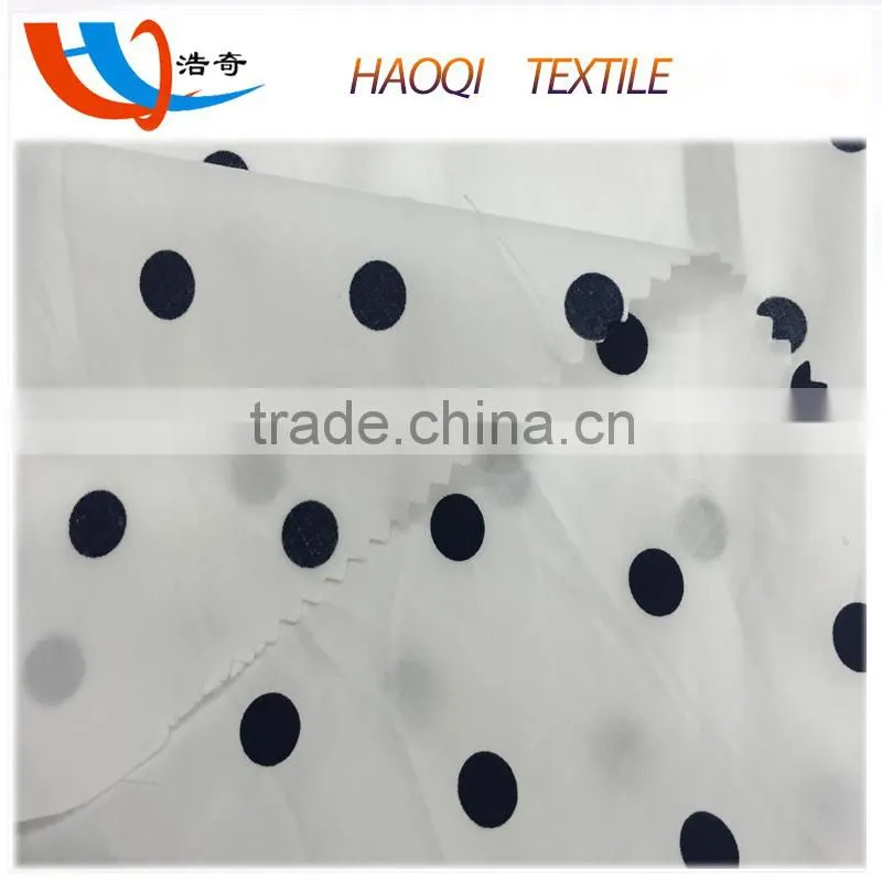 dots printed 100% cotton poplin fabric for blouse