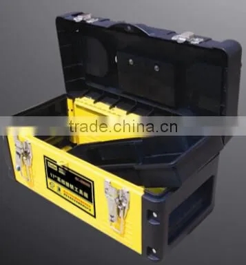 Plastic and metal toolbox
