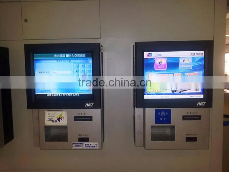 32 inch wall mounted touch screen kiosk work WIFI 3g digital signage kiosk