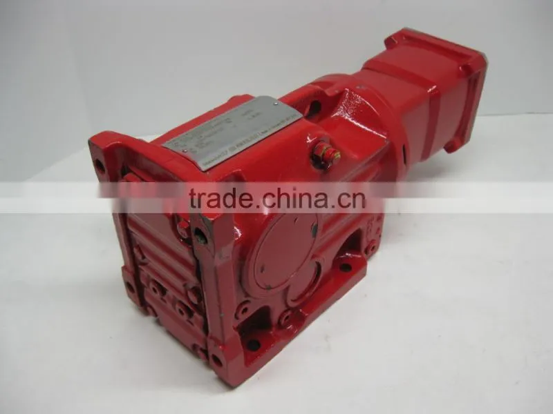 Helical-bevel reduction gearbox motor