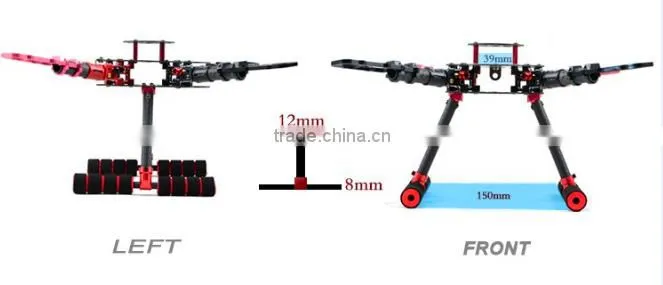 4-Asix Carbon Fiber Quadcopter Frame with Collapsible and GPS Holder