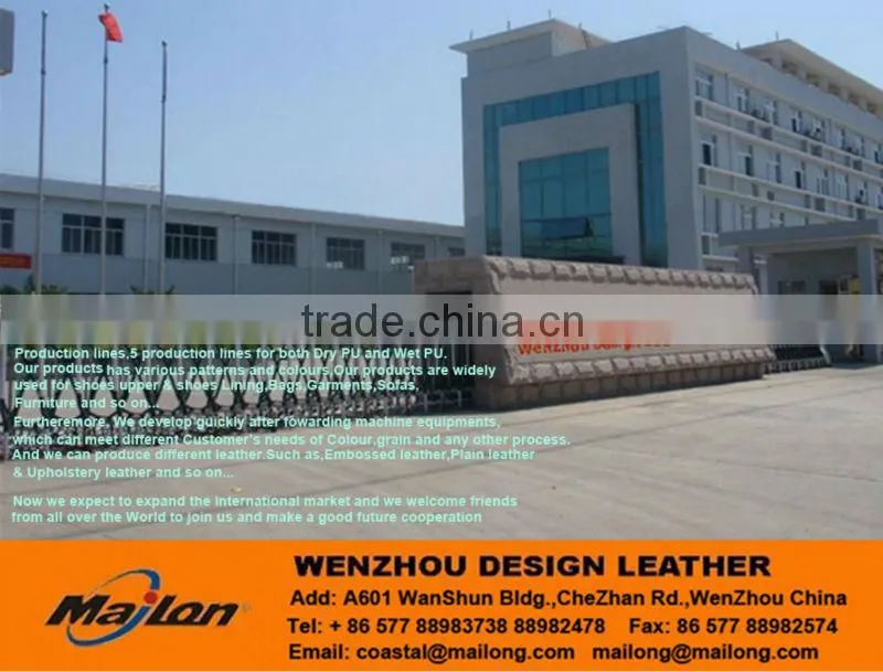Colorful pvc synthetic leather for car seat