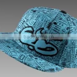 ACRYLIC print and embroideryall size flat cap