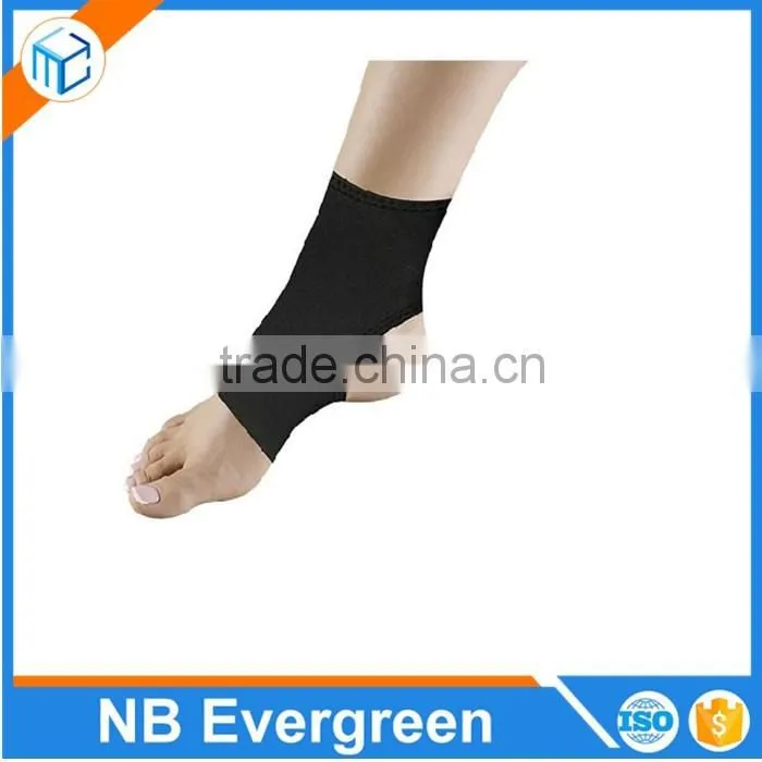 High quality Sports enhancement cooper nylon compression elasticated ankle brace