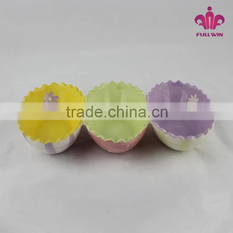 3 Divided Ceramic mixing bowl
