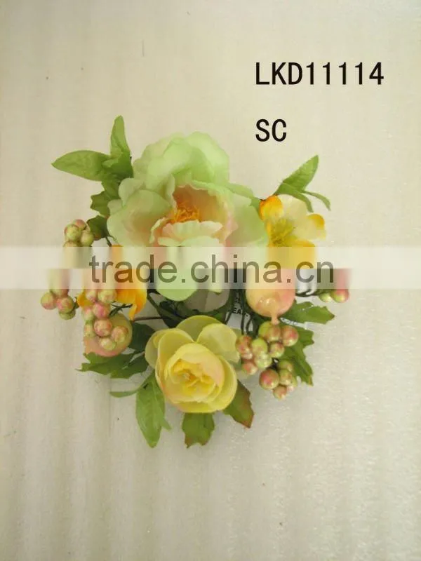 hight quality artificial natural flowers napkin ring with berries