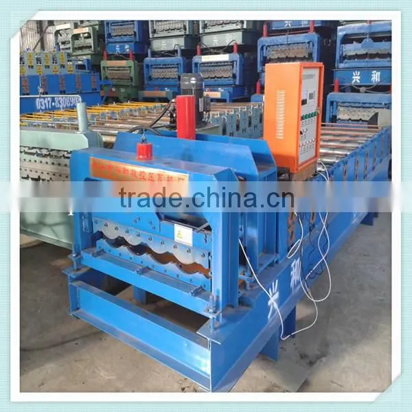 828 Color Steel Metal Glazed Tile Roofing Rolling Machine Manufacturing In China