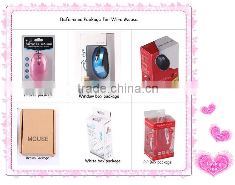 fashion design optical wired mouse