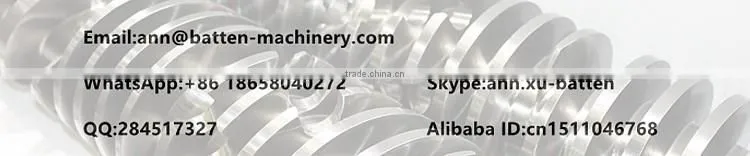 single extruder granulation screw and barrel for plastic machine