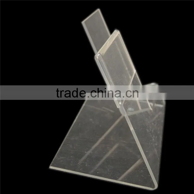 2pcs Clear Acrylic Cell Phone Smartphone Display, Price Menu Holder Show Stand