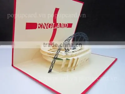 Viet Nam Pedicabs greeting pop up cards