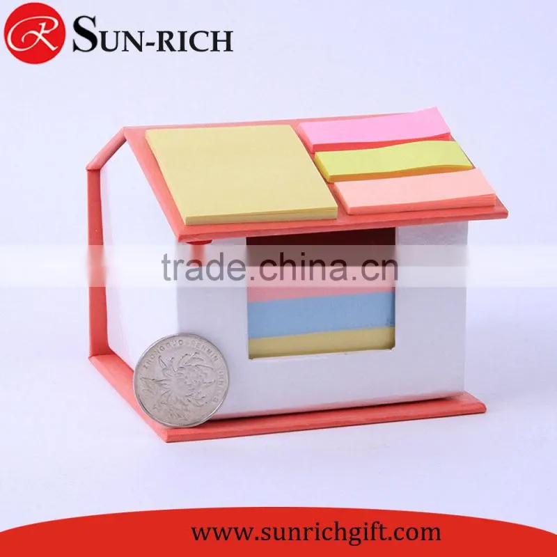 Custom house shape sticky notes memo set wholesale for office promotion use