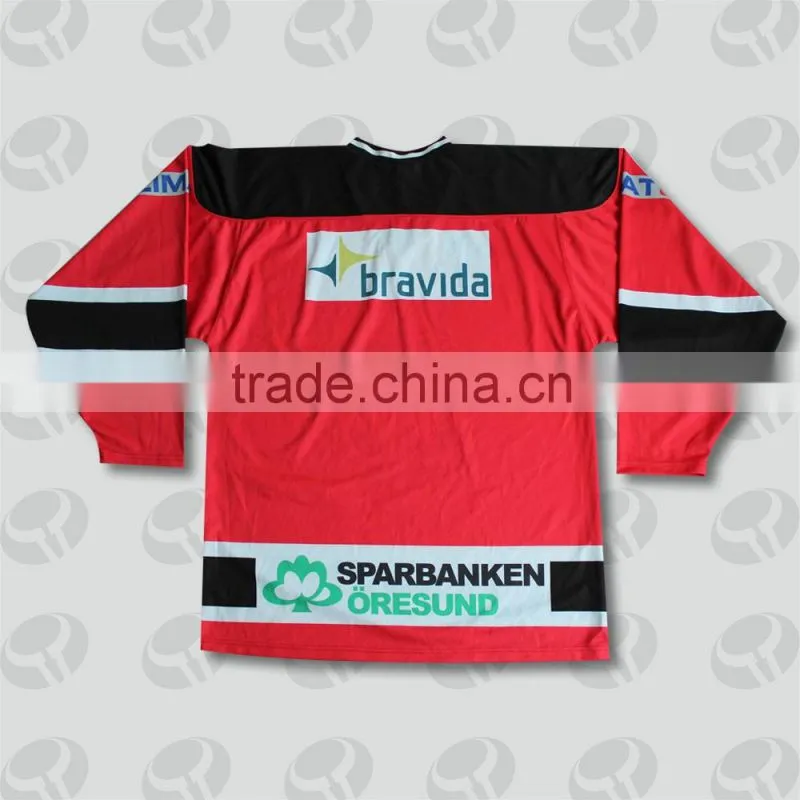 2016 wholesale team set sublimated custom blank ice hockey jerseys