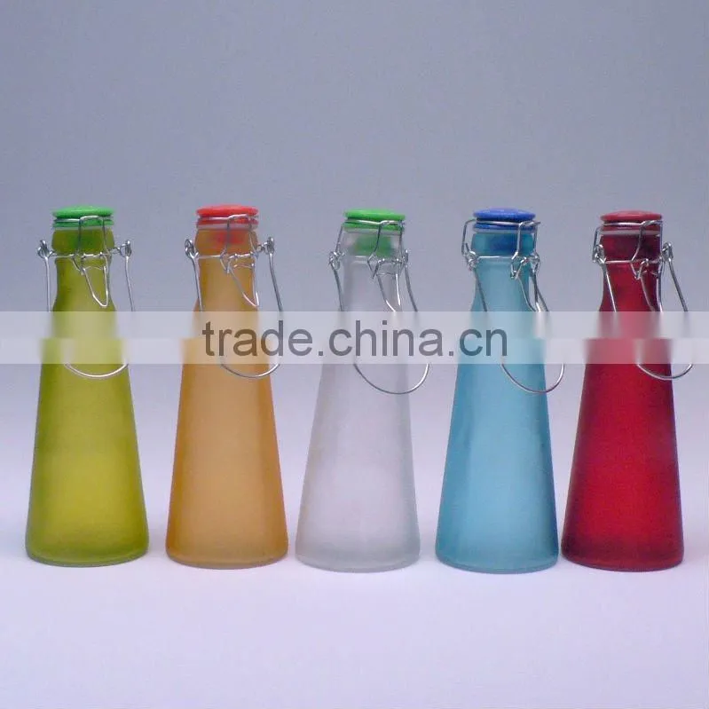 round clear swing top glass bottles wholesale