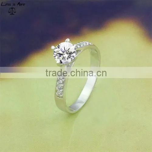 2015 New AAA Zircon Micro Inlay Wedding Ring 925 engagement Ring