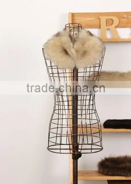 White women fox fur collar for coat popular in 2015