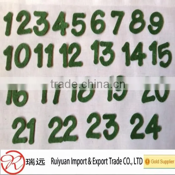 2016 the best selling wholesale die cut felt letter made in china