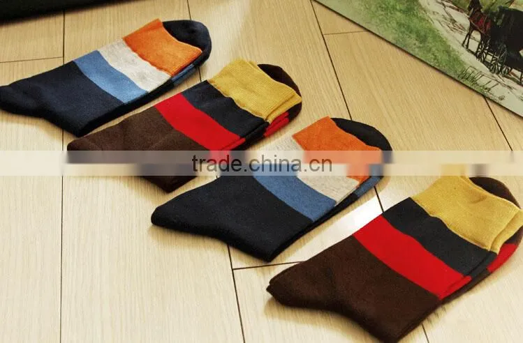 2014 100 Cotton Men Dress Socks