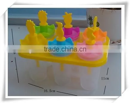 customized plastic ice cream pop container/ice lolly mold ic002
