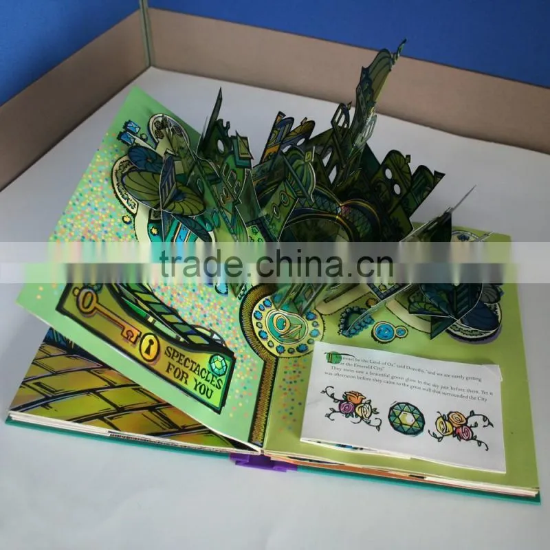 Elegant hardcover stereo children book printing