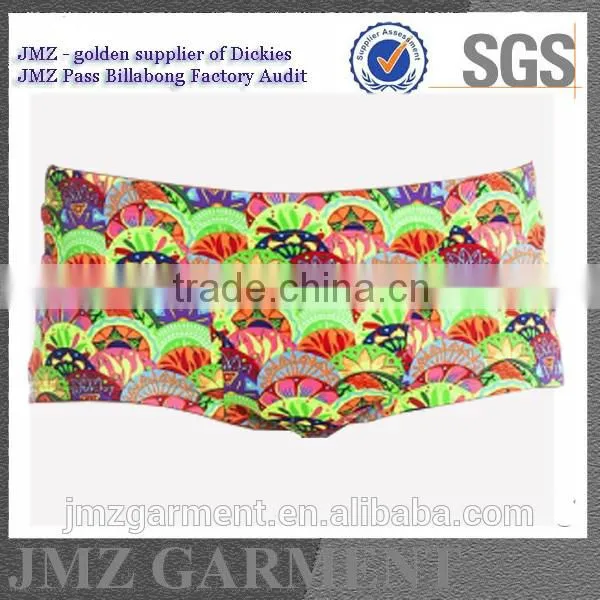 wholesale print boxer shorts swimwear for men polyester spandex oem