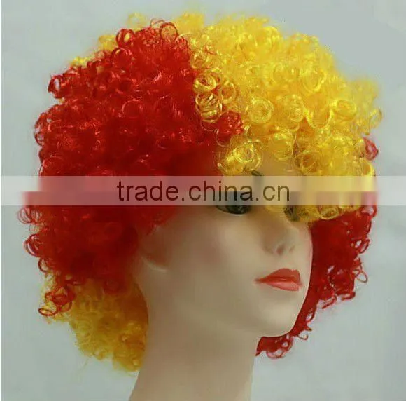 cheap mix color cool football wigs sports fan wigs