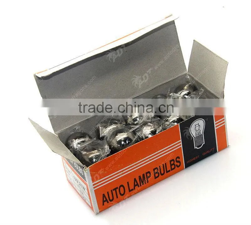 High quality p21w chrome amber chrome light