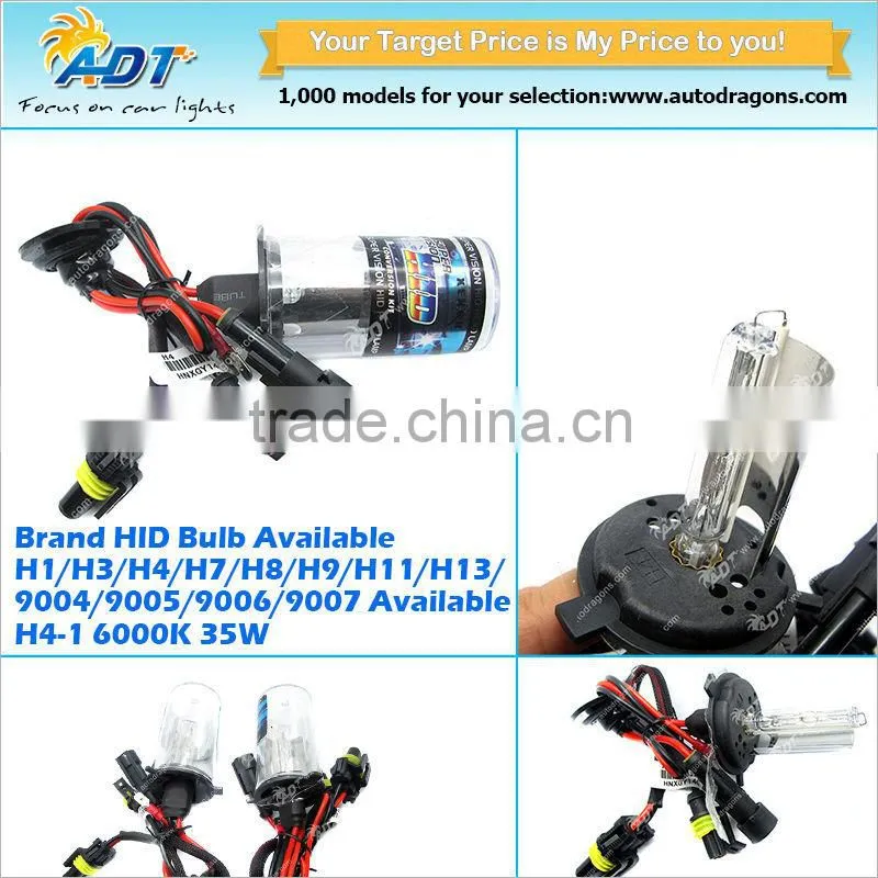 2016 Hot selling Car Xenon H1 H3 H4-1 H7 H11 9005 9006 xenon h4