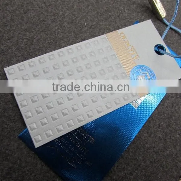 Full Square Embossed Tags For Clothing