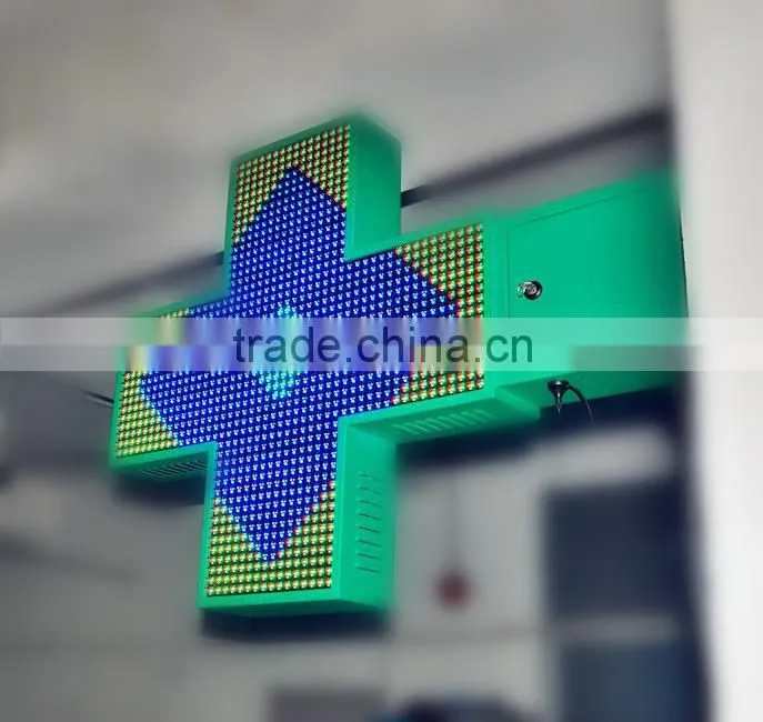 P16 LED Cross Sign Dedicated for Hospital Clinic Pharmacy