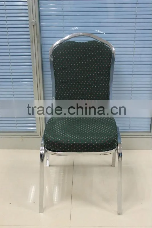 chromed stackable dining chair