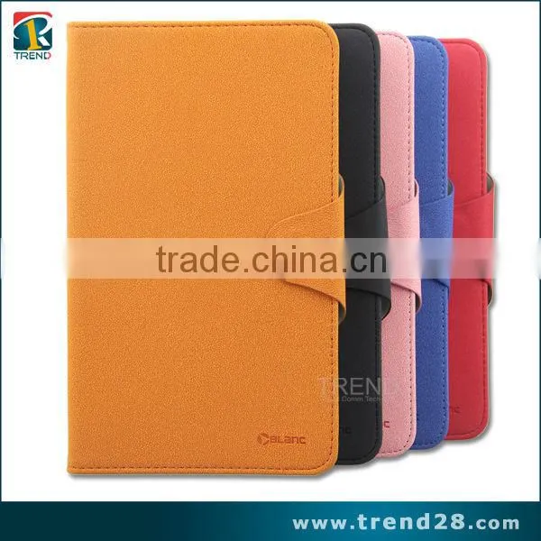 Lower price mini MOQ leather case for tab 3