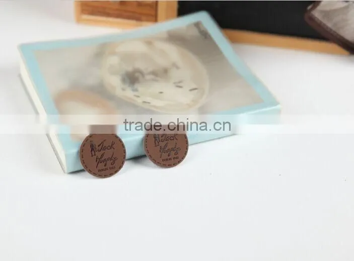 brand use pu leather patch