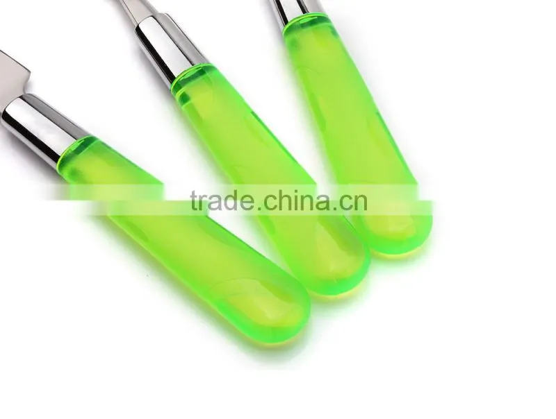 cutlery sets with plastic handles, set of cutlery, plastic metallic cutlery