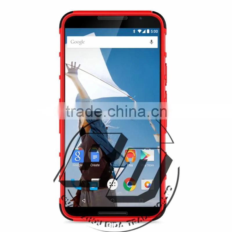 Top Selling Durable heavy duty armor kickstand TPU+PC 2 in 1 case For LG Angler For Google Nexus 5x 2015 lowest price
